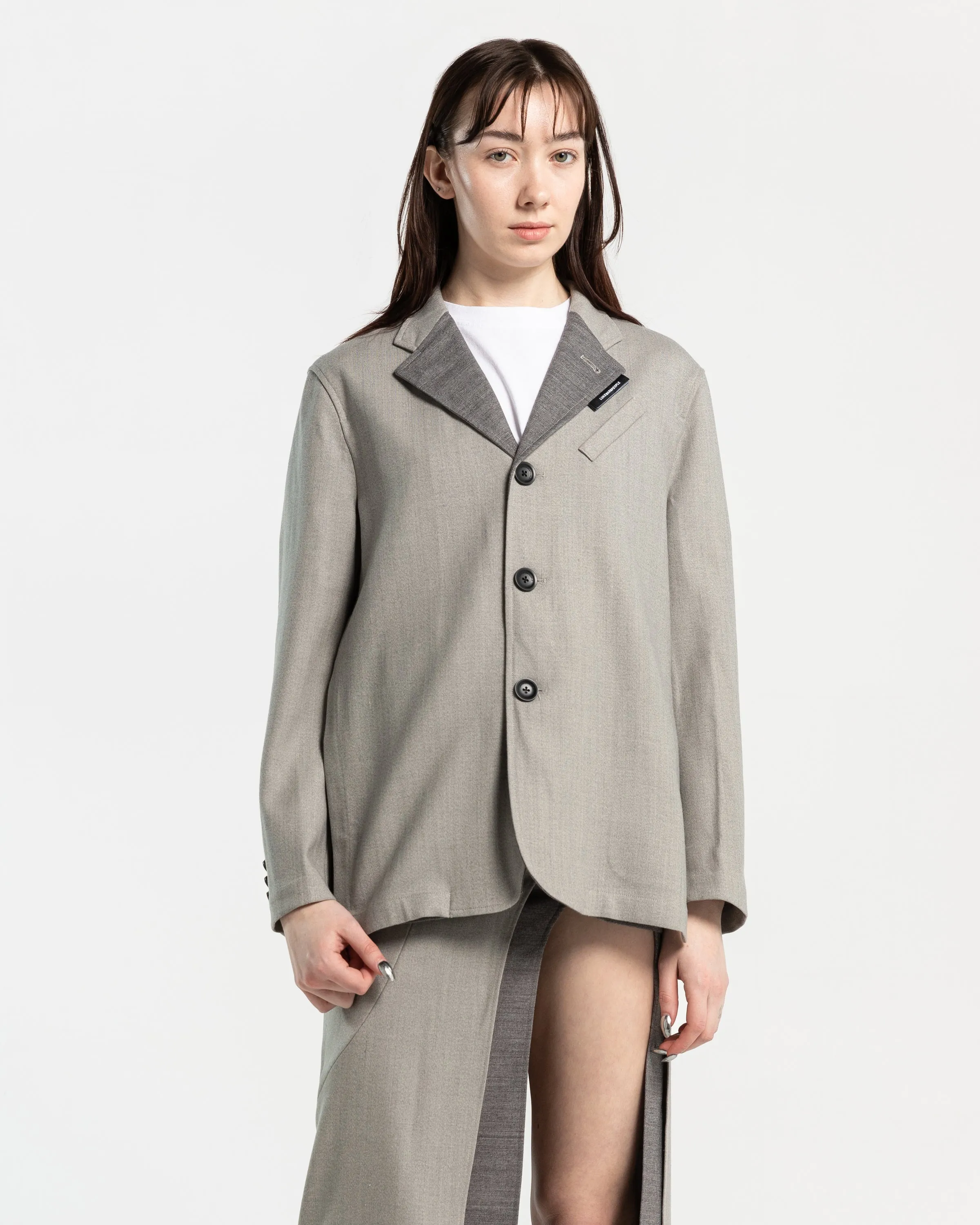 Layered Blazer in Grey