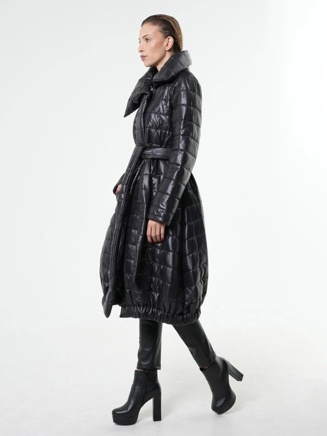 Long Winter Belted Coat