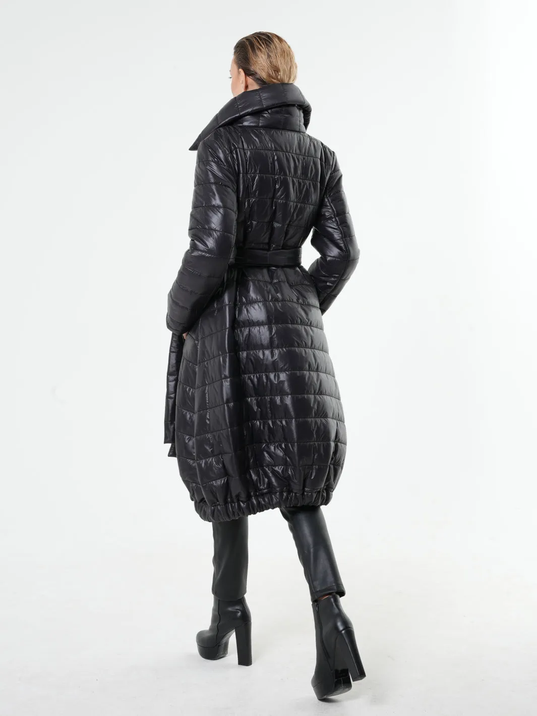 Long Winter Belted Coat