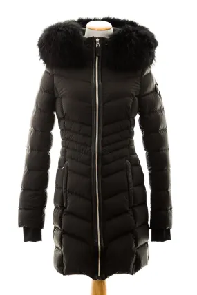 Malefica Down Parka with Fur Trim