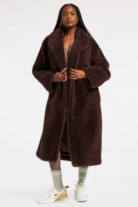 Maria Coat - Ebony Brown