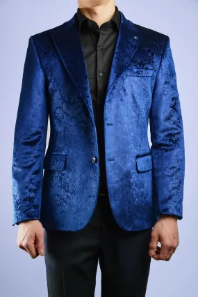 Mayfair Solid Iridescent Velvet Blazer