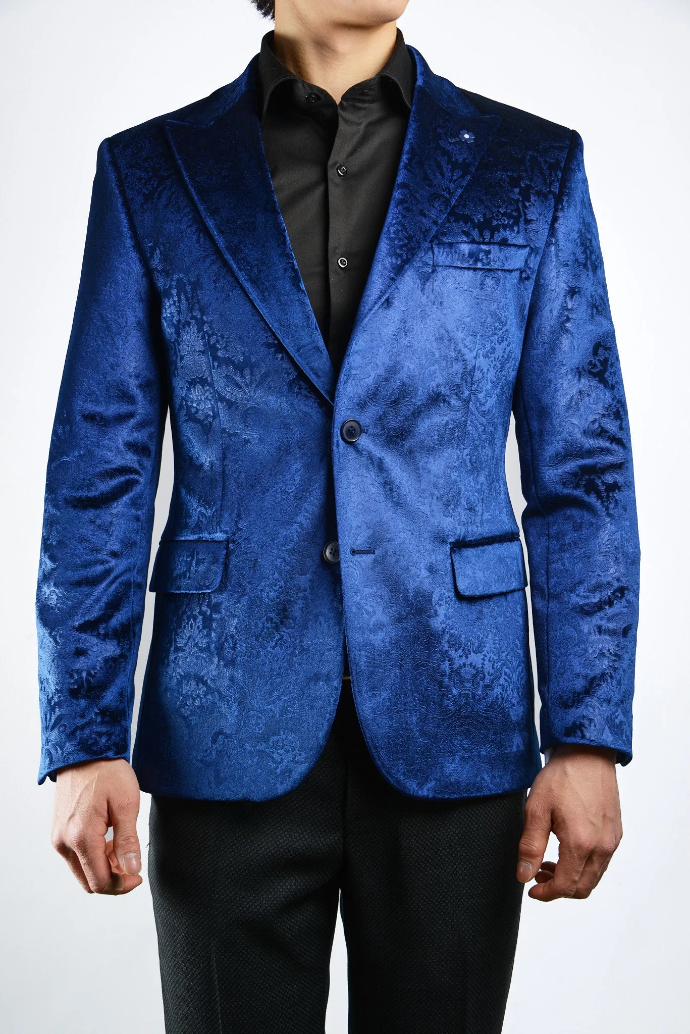 Mayfair Solid Iridescent Velvet Blazer