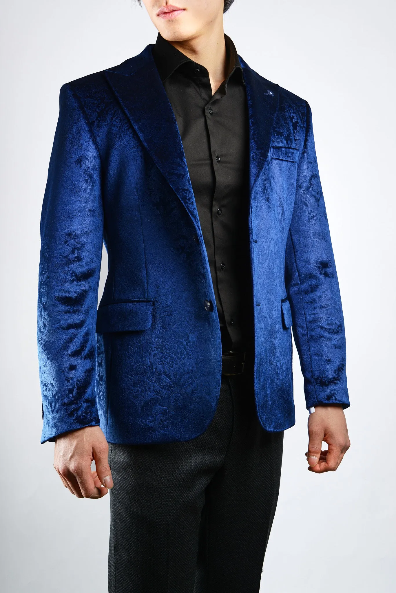 Mayfair Solid Iridescent Velvet Blazer