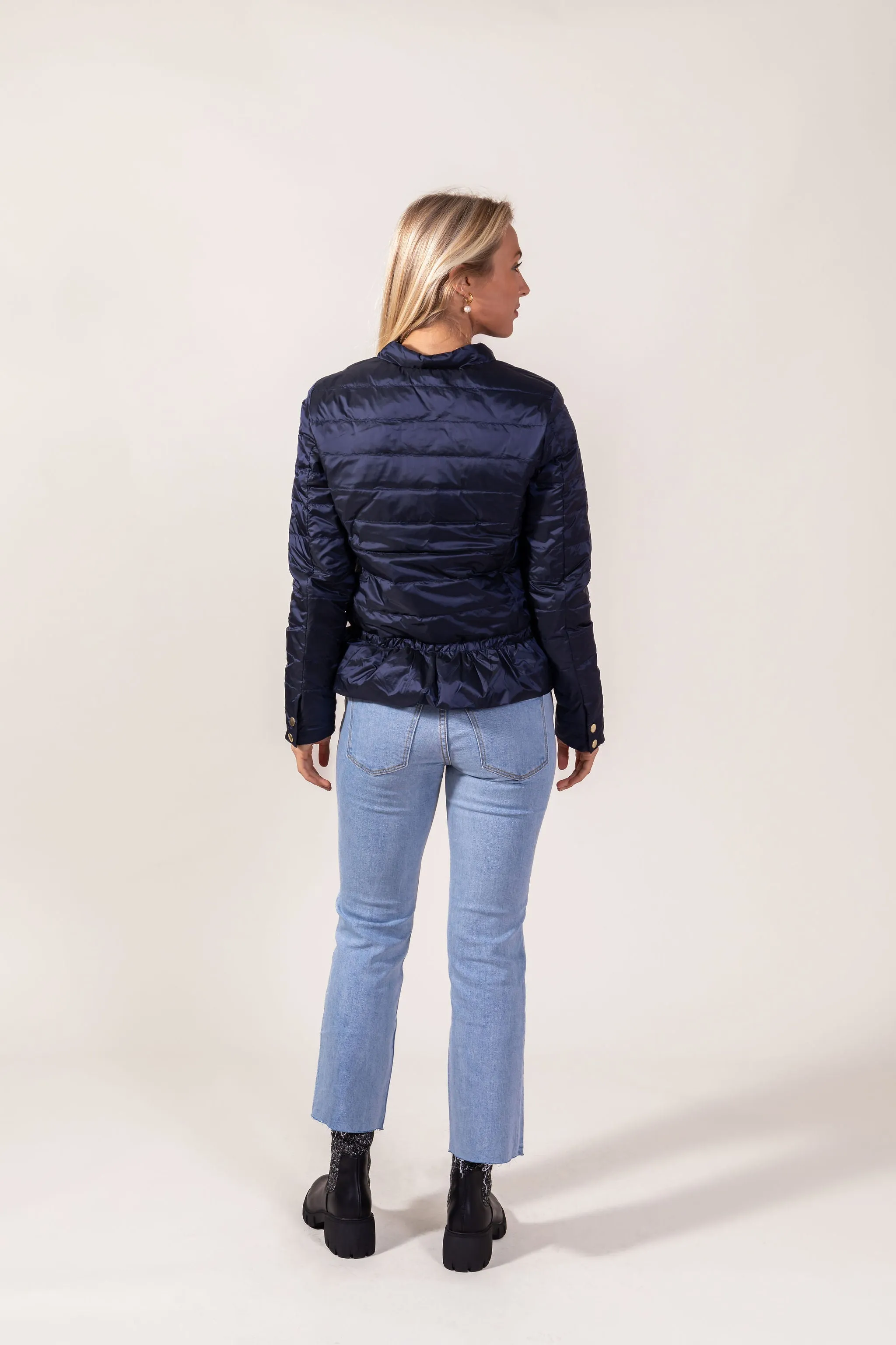 Peplum Puffer Jacket