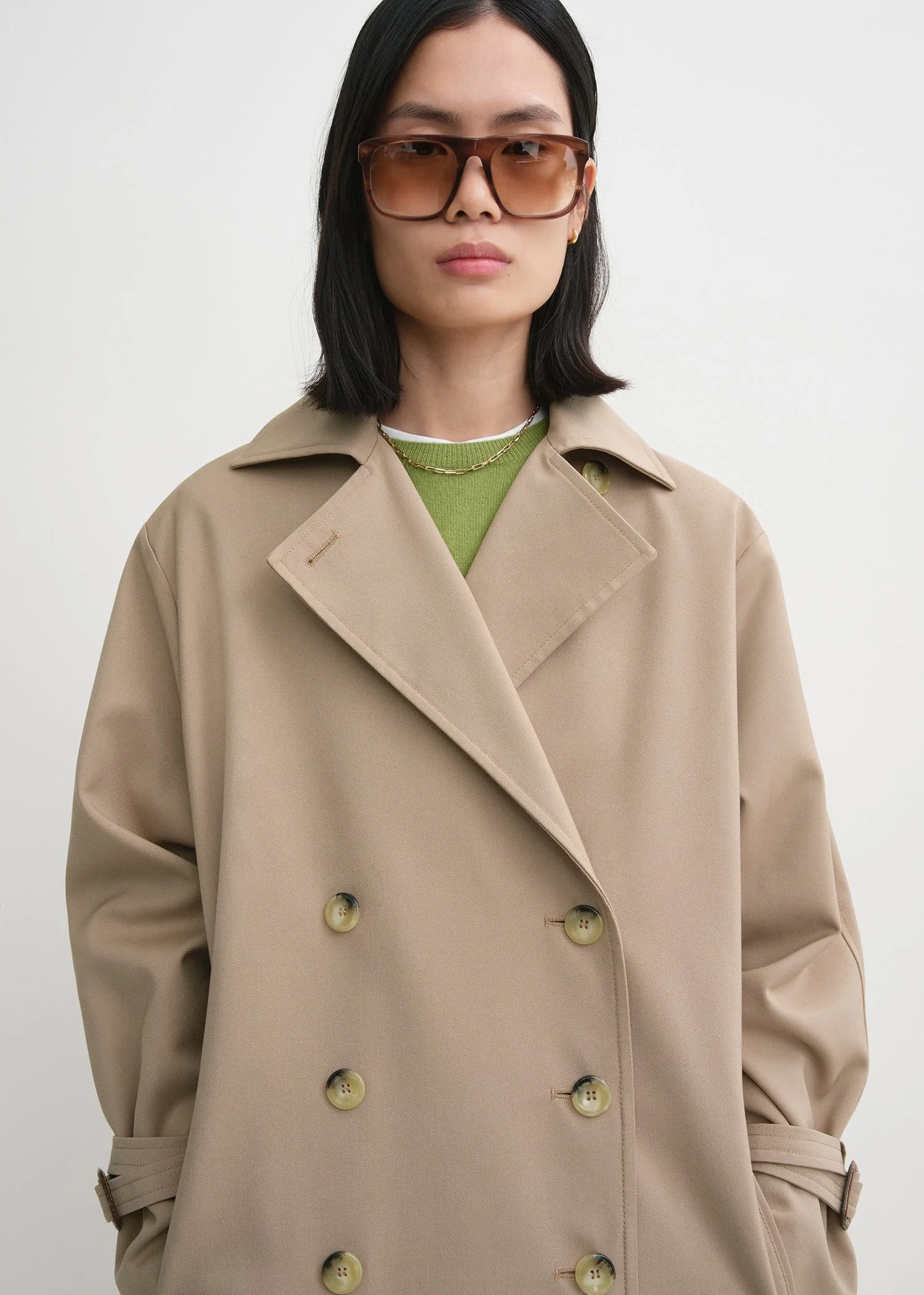 Signature trench khaki