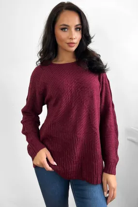 Slouchy Fit Classic Knit Pullover