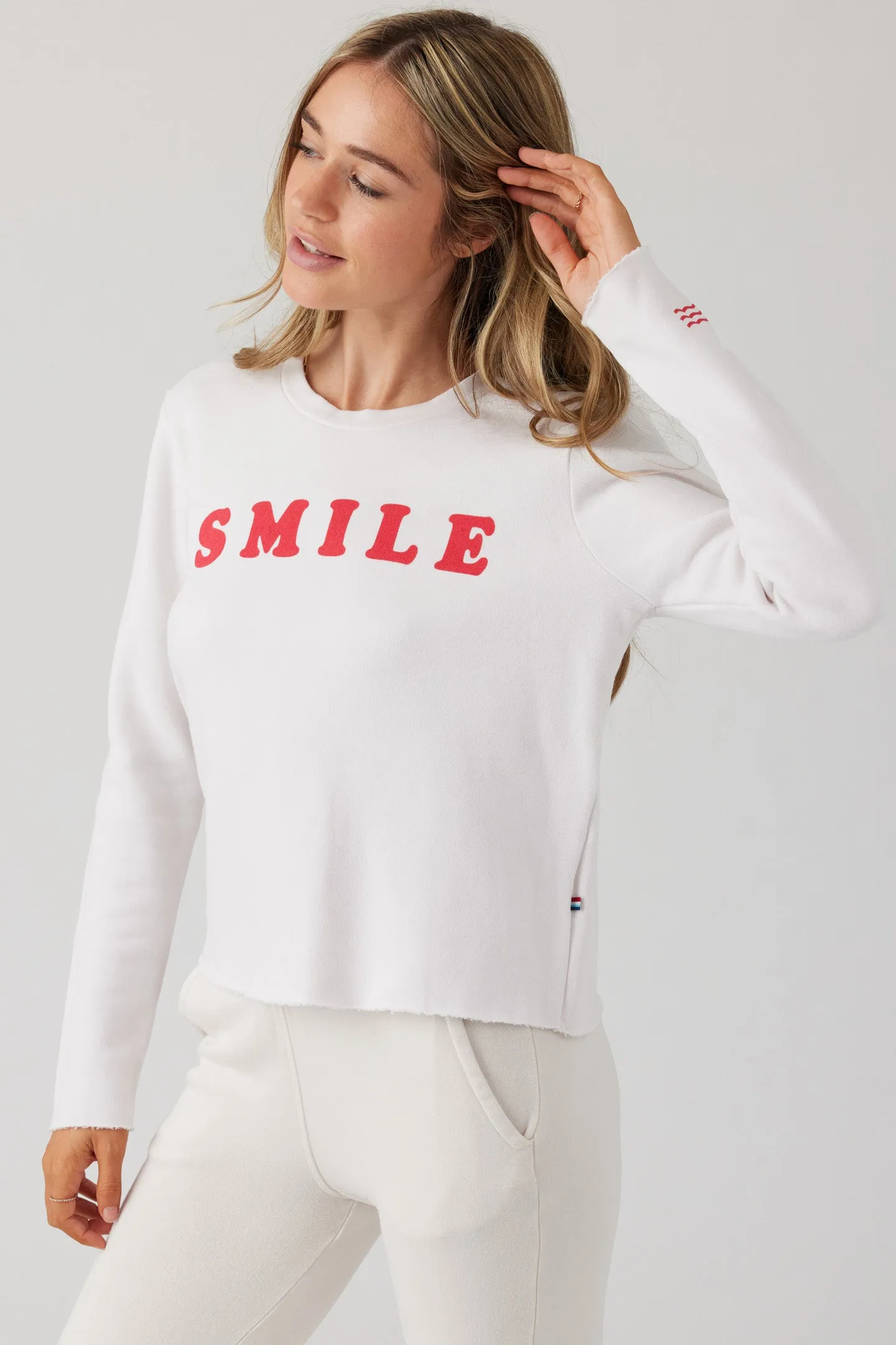 Smile Crop Pullover