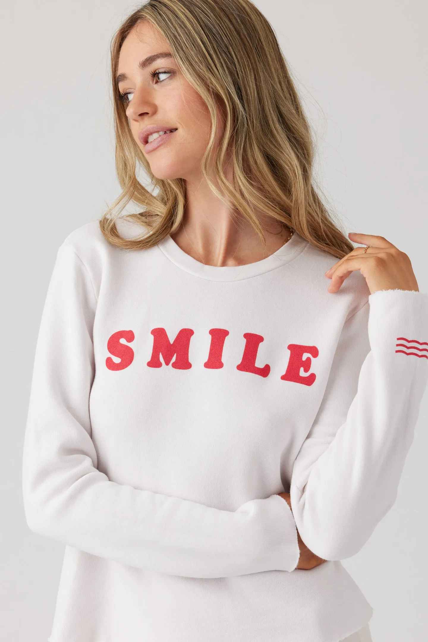 Smile Crop Pullover