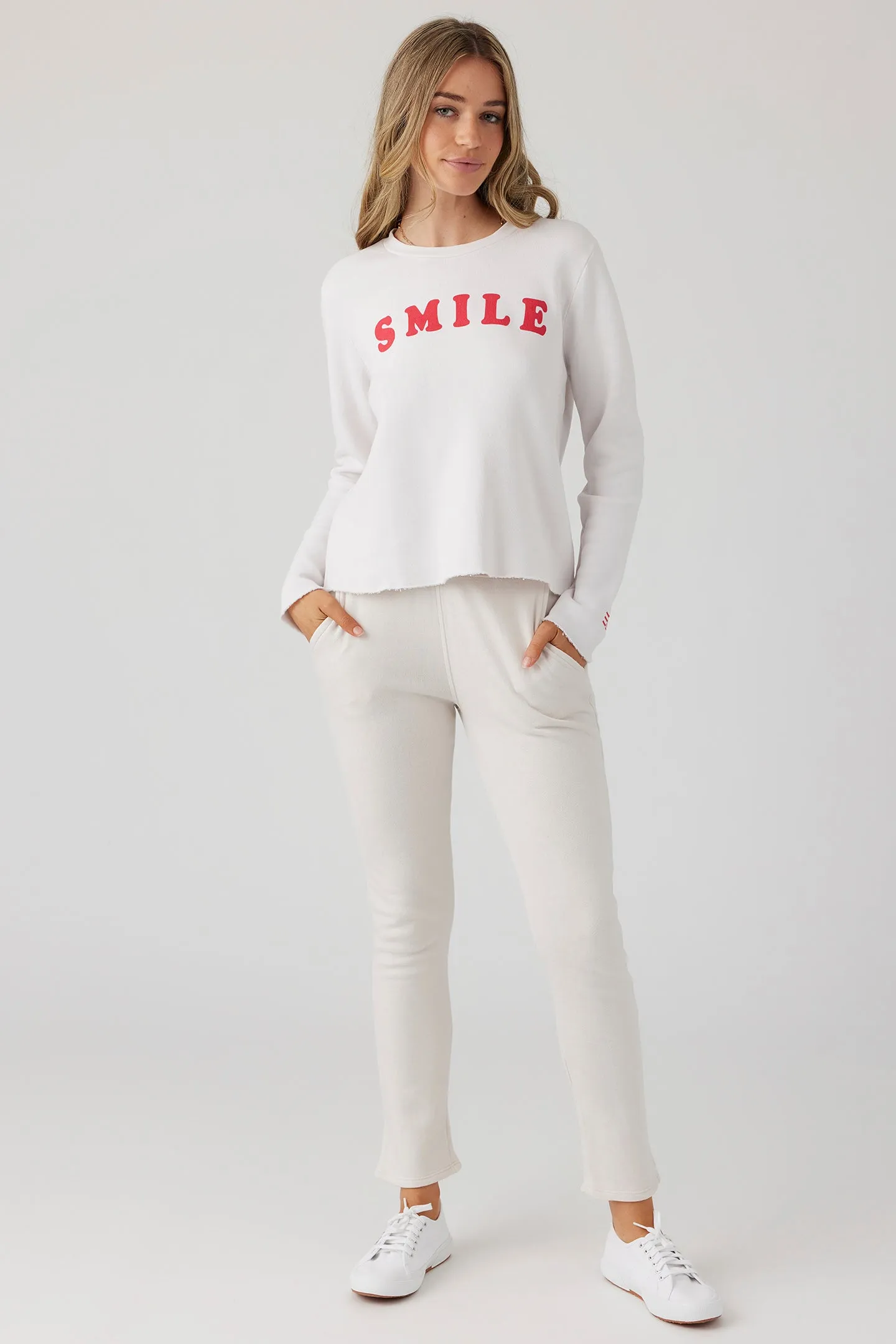 Smile Crop Pullover