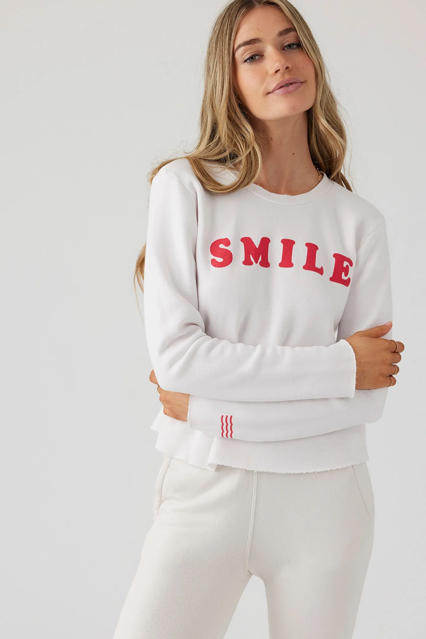 Smile Crop Pullover