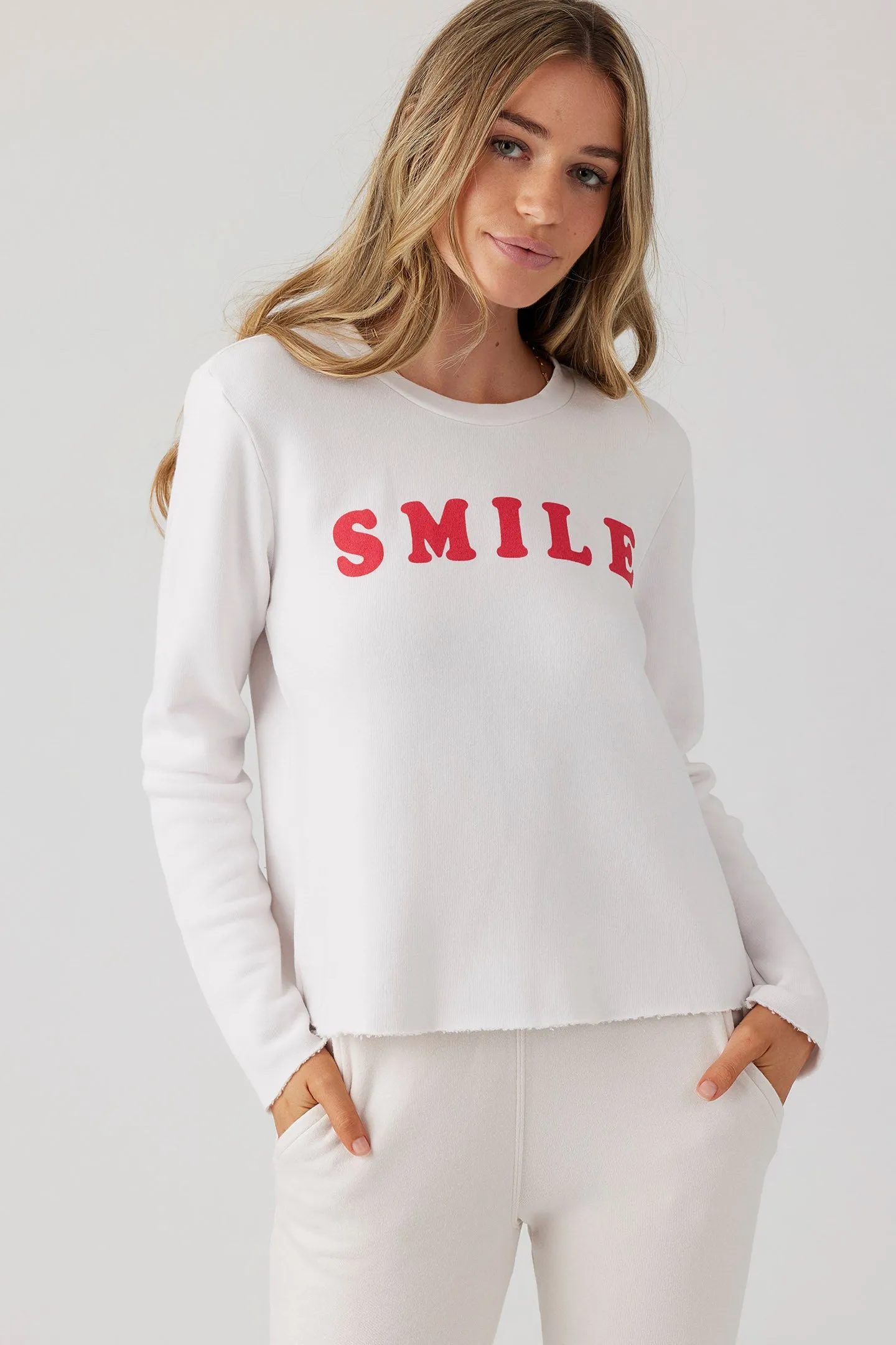 Smile Crop Pullover