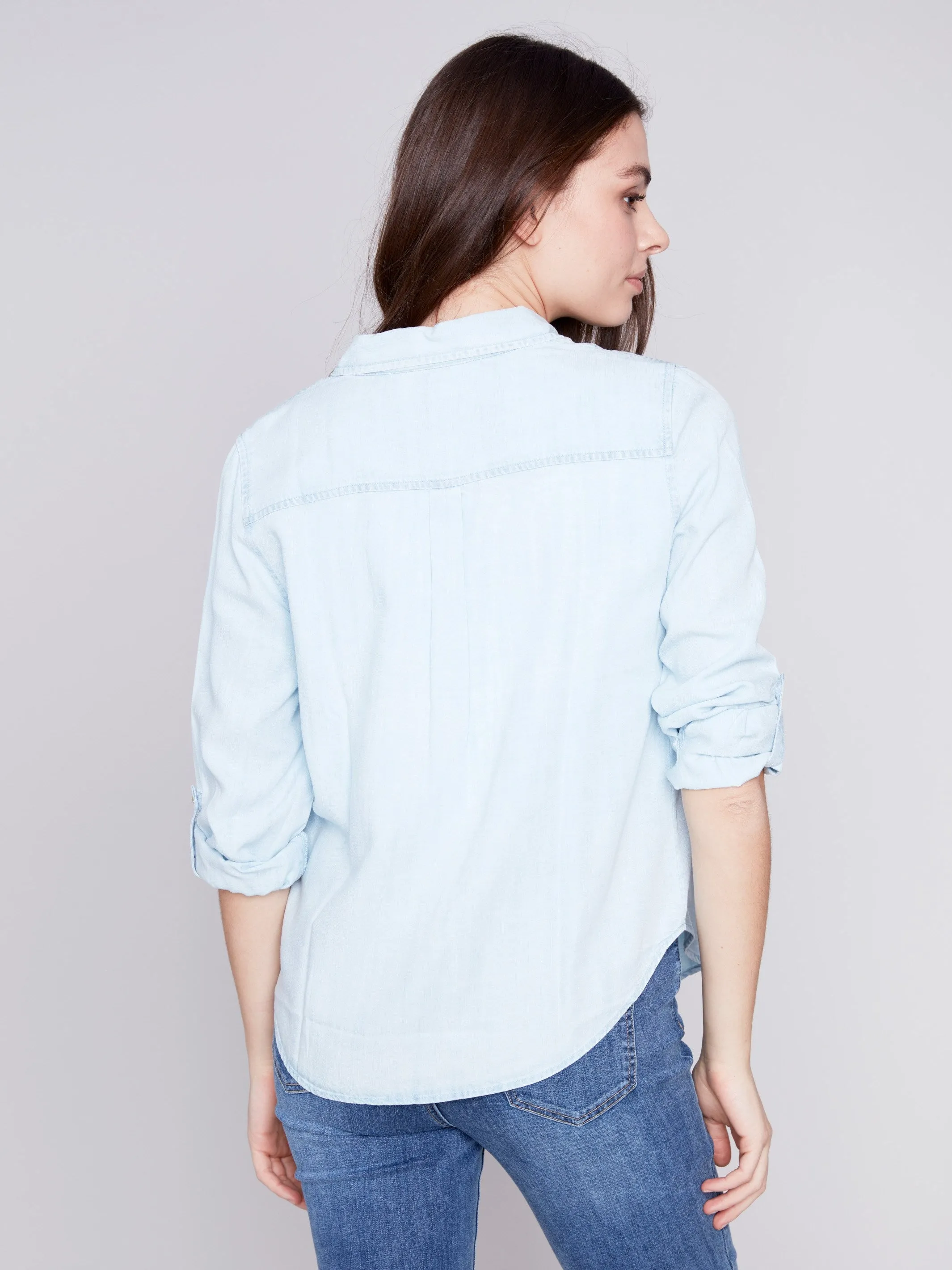 Tencel Button-Down Shirt - Denim