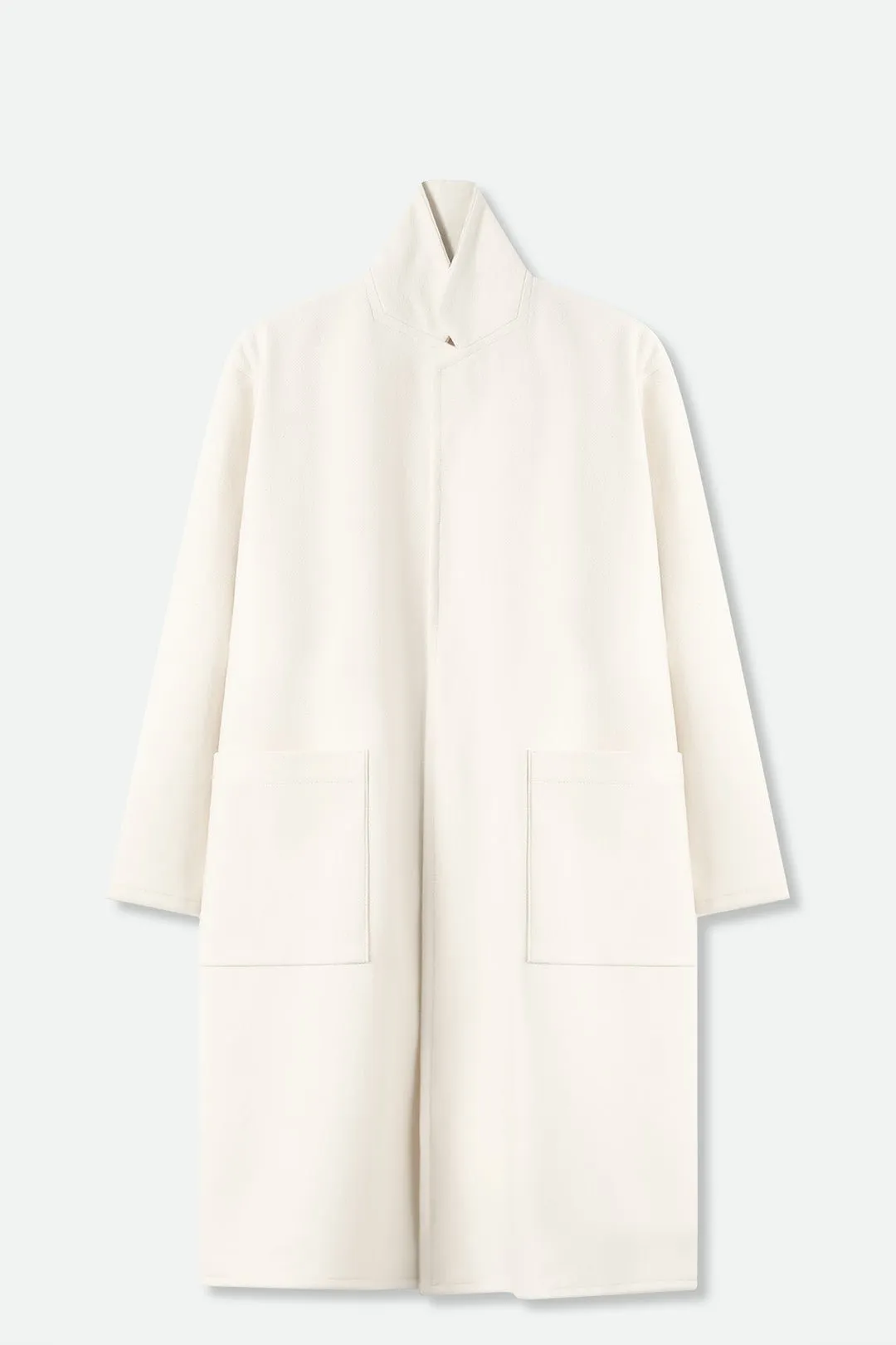 THE CARLIE COAT IN ITALIAN IVORY WOOL