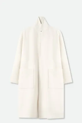 THE CARLIE COAT IN ITALIAN IVORY WOOL