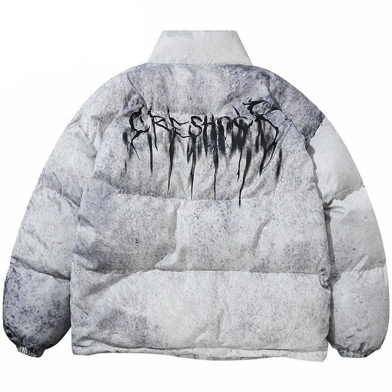 Tie Dye Graffiti Coat