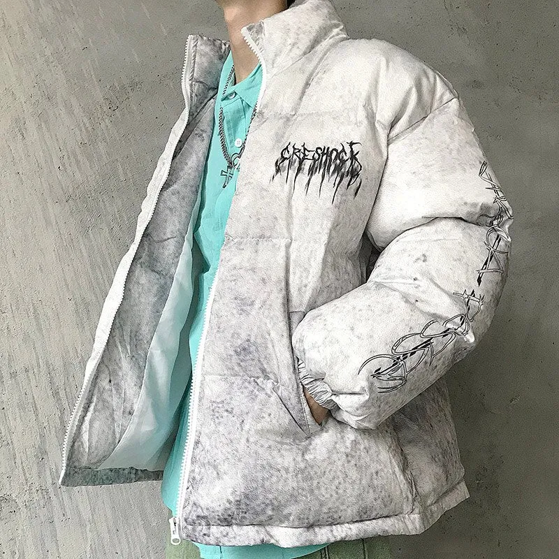 Tie Dye Graffiti Coat