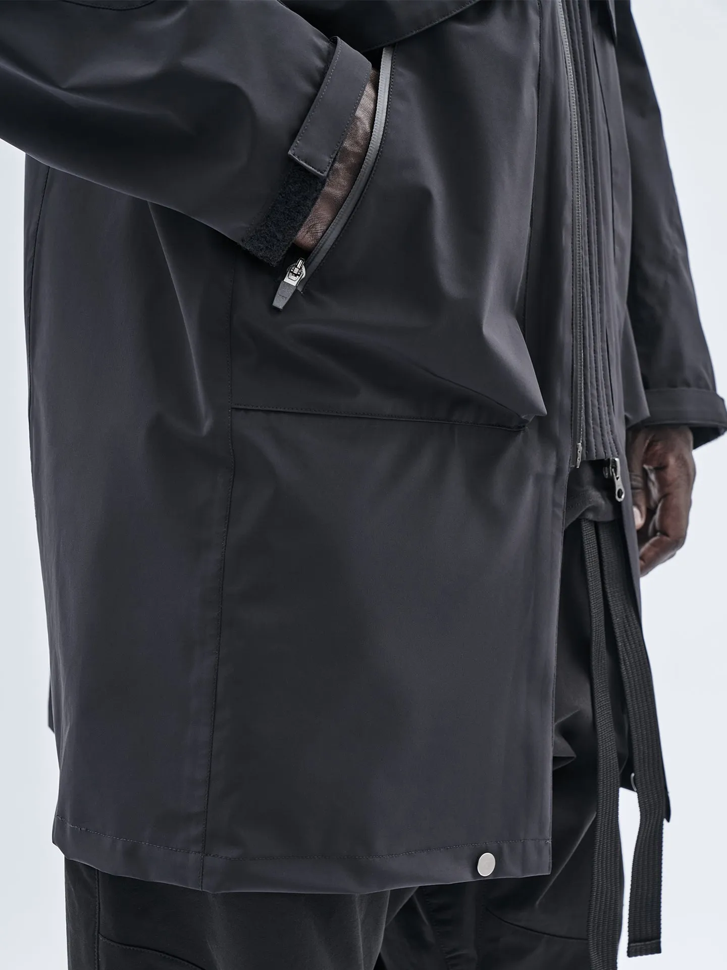 unai adjustable coat graphene black