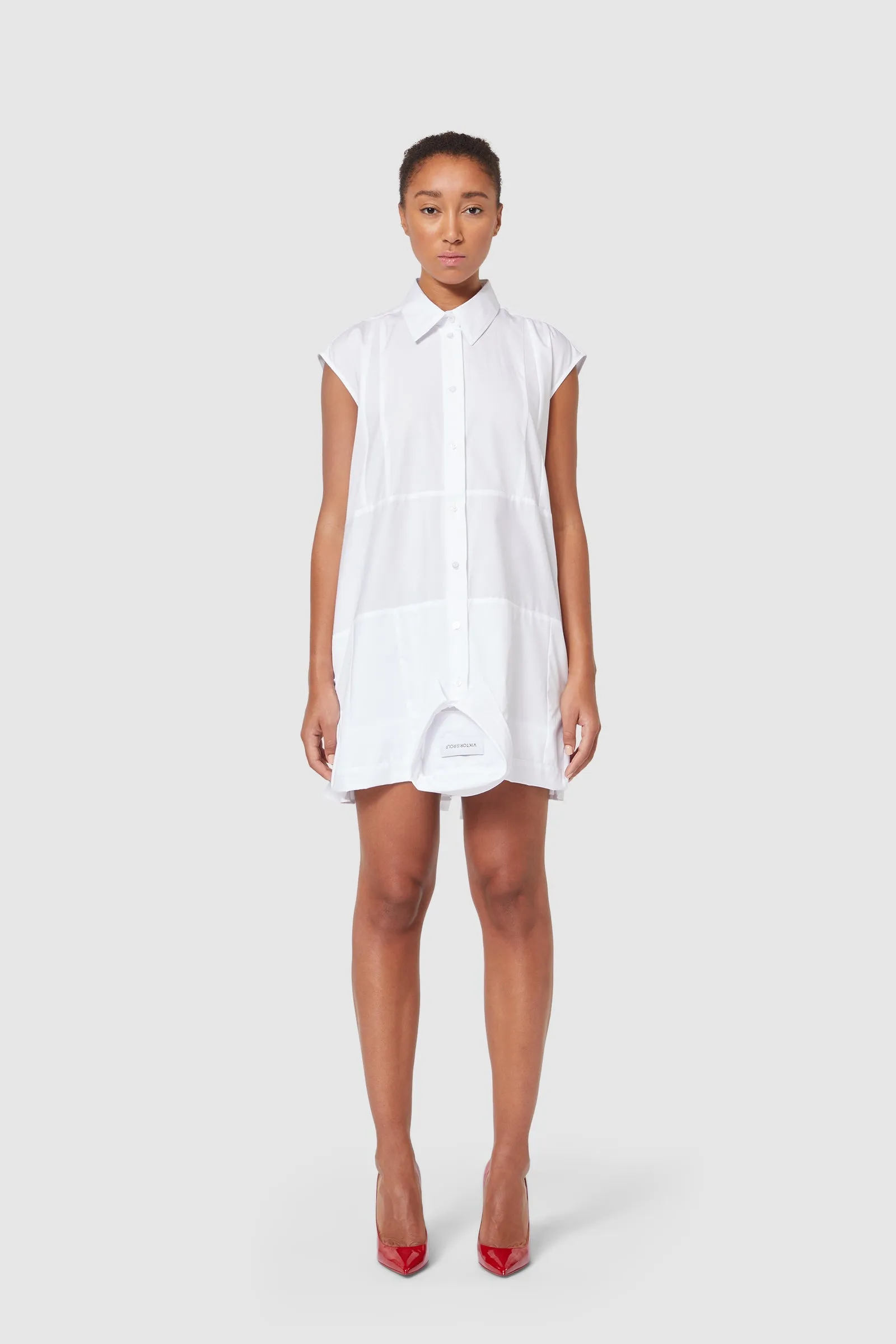 UPSIDE DOWN SHIRT DRESS