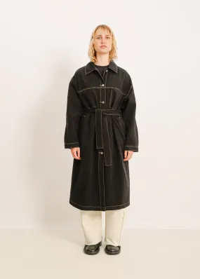 W24 | CRUZ DENIM TRENCH / BLACK