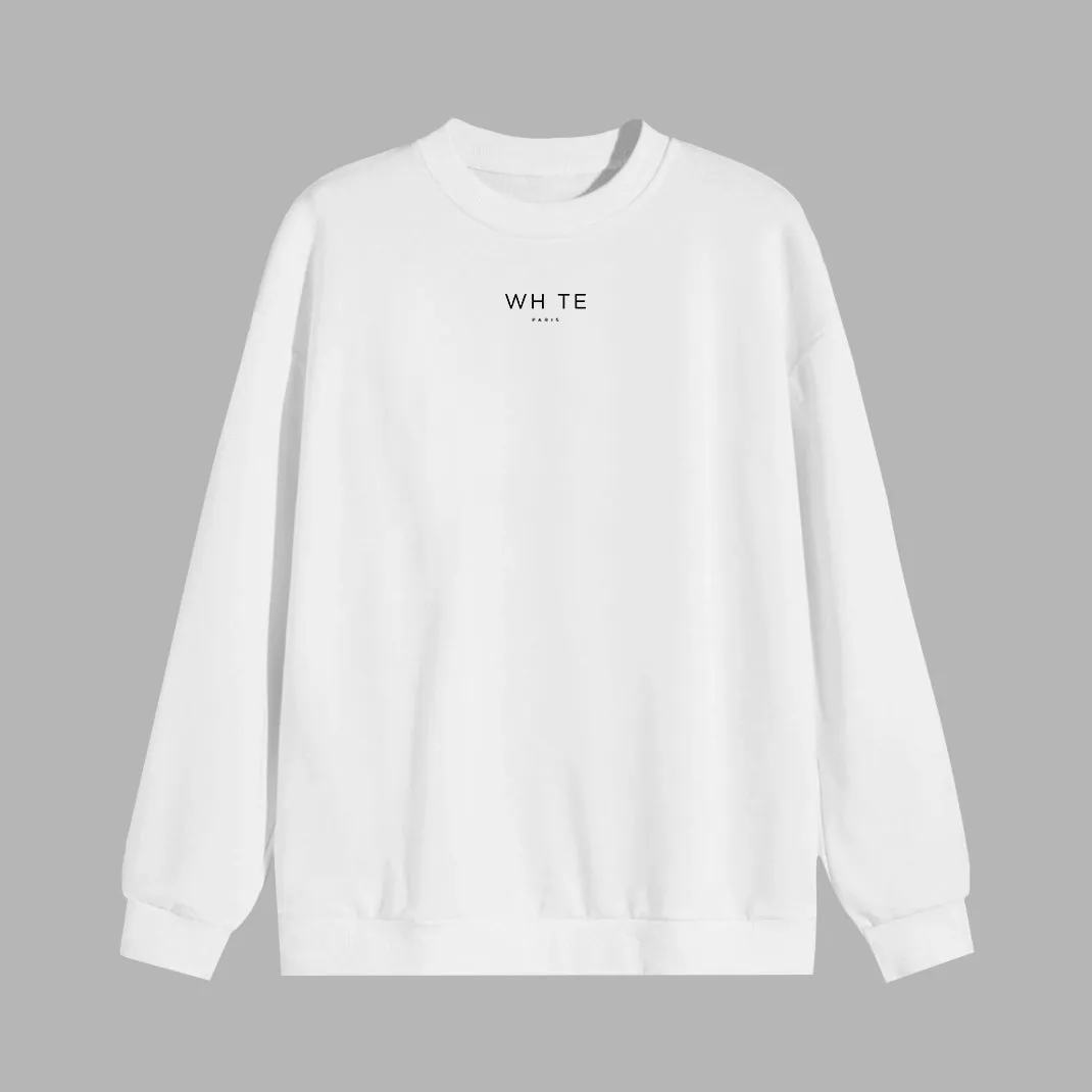 Whte Minimal Sweater